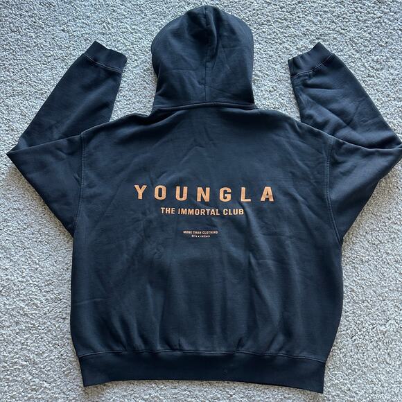 YoungLA Other - Men's YoungLA 533 ImmortalClub Hoodie, 100%Cotton XL, NWT, BlackWashed